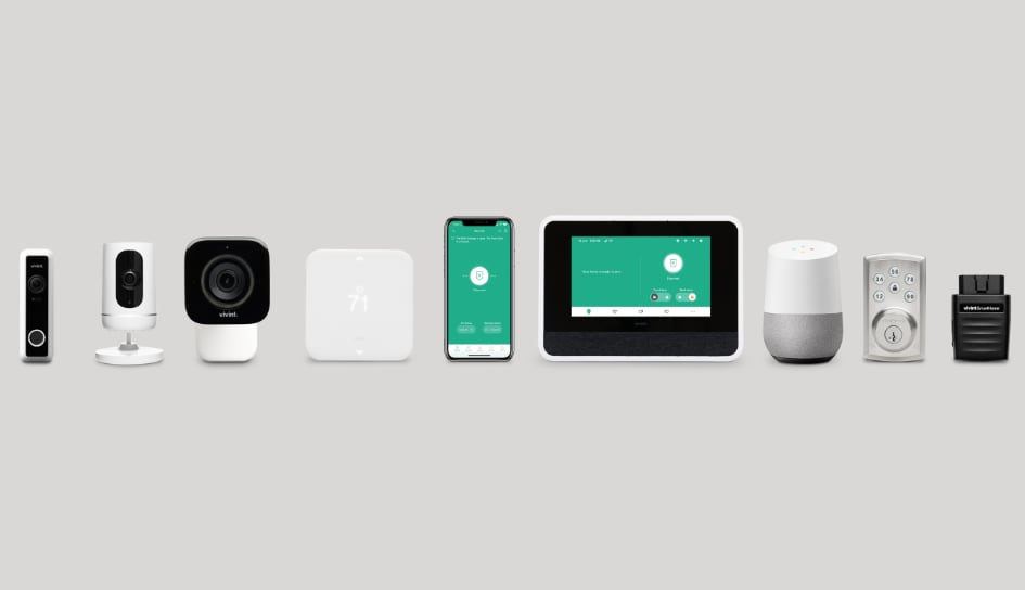 Vivint home security product line in Fresno
